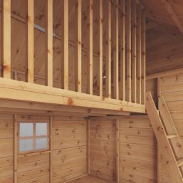 Mercia Double Storey Swiss Cottage 7' 6" x 6' (Nominal) Timber Playhouse