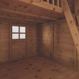 Mercia Double Storey Swiss Cottage 7' 6" x 6' (Nominal) Timber Playhouse