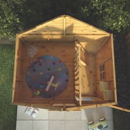 Mercia Double Storey Swiss Cottage 7' 6" x 6' (Nominal) Timber Playhouse