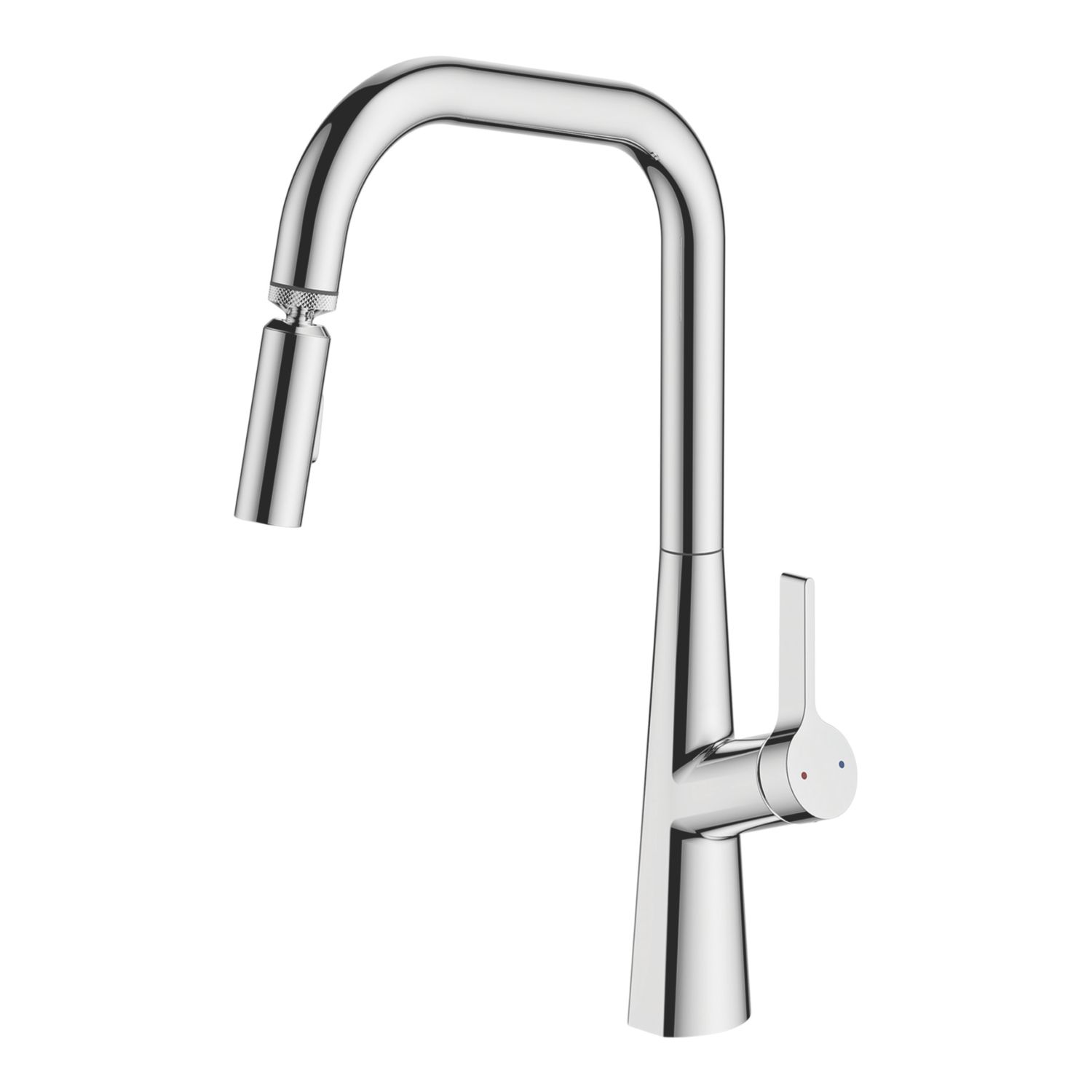 Swirl Berne Pull-Out Spray Mixer Kitchen Tap Chrome (960YT)