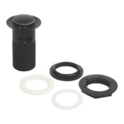 Flomasta Slotted Pop Up Small Basin Waste Matt Black 66mm