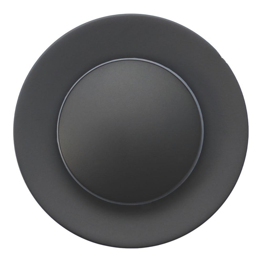 Flomasta Slotted Pop Up Small Basin Waste Matt Black 66mm - Screwfix