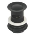 Flomasta Slotted Pop Up Small Basin Waste Matt Black 66mm