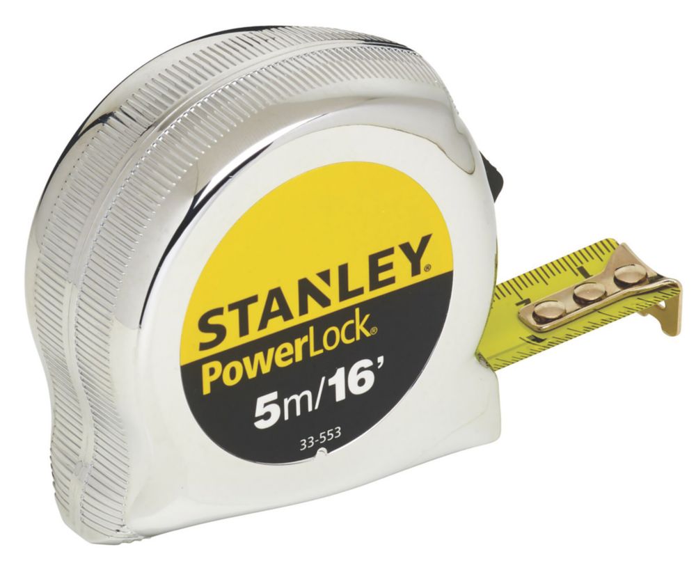 Stanley Powerlock 5m Tape Measure - Screwfix