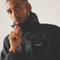 Regatta Pack It III Waterproof & Breathable Jacket Black 4X Large Size 61.8" Chest