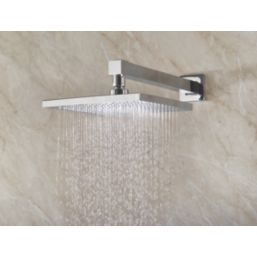 Bristan Square Shower Wall Arm Chrome-Plated 330mm x 66mm