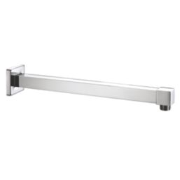 Bristan Square Shower Wall Arm Chrome-Plated 330mm x 66mm