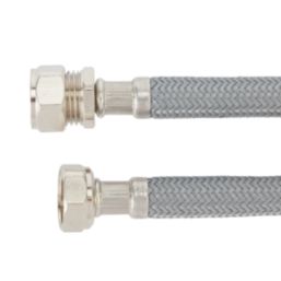 Flomasta Straight Flexible Compression Hose 15mm x 1/2" x 1500mm