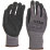 Site  Micro Dot Nitrile Foam Gloves Grey / Black Large
