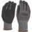 Site  Micro Dot Nitrile Foam Gloves Grey/Black Large