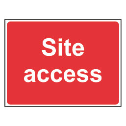 "Site Access" Sign 450mm x 600mm