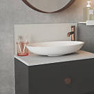 Splashback  Self-Adhesive Bathroom Splashback Silk Grey 600mm x 250mm x 4mm