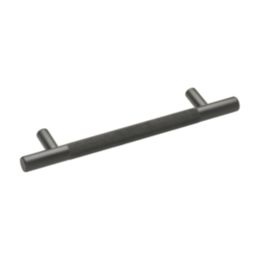 Elite Knobs & Handles Kensington Knurled T Bar Handle Matt Black 180mm