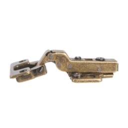 Eclipse 3D Adjustable Soft-Close Steel 105° Half Overlay Antique Bronze Cabinet Hinges 62mm 2 Pack