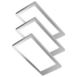 Sensio Neo Pro Rectangular LED Under Cabinet Lights Steel 14.4W 290 - 310lm 3 Pack