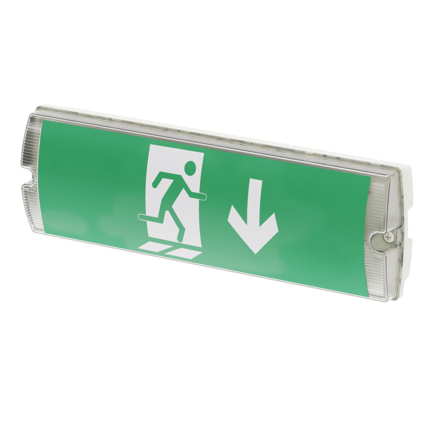 Lexco Indoor Maintained or Non-Maintained Emergency Rectangular LED Bulkhead White 3.5W 150lm (961RE)