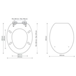 Pilica Soft-Close Toilet Seat Moulded Wood Sea