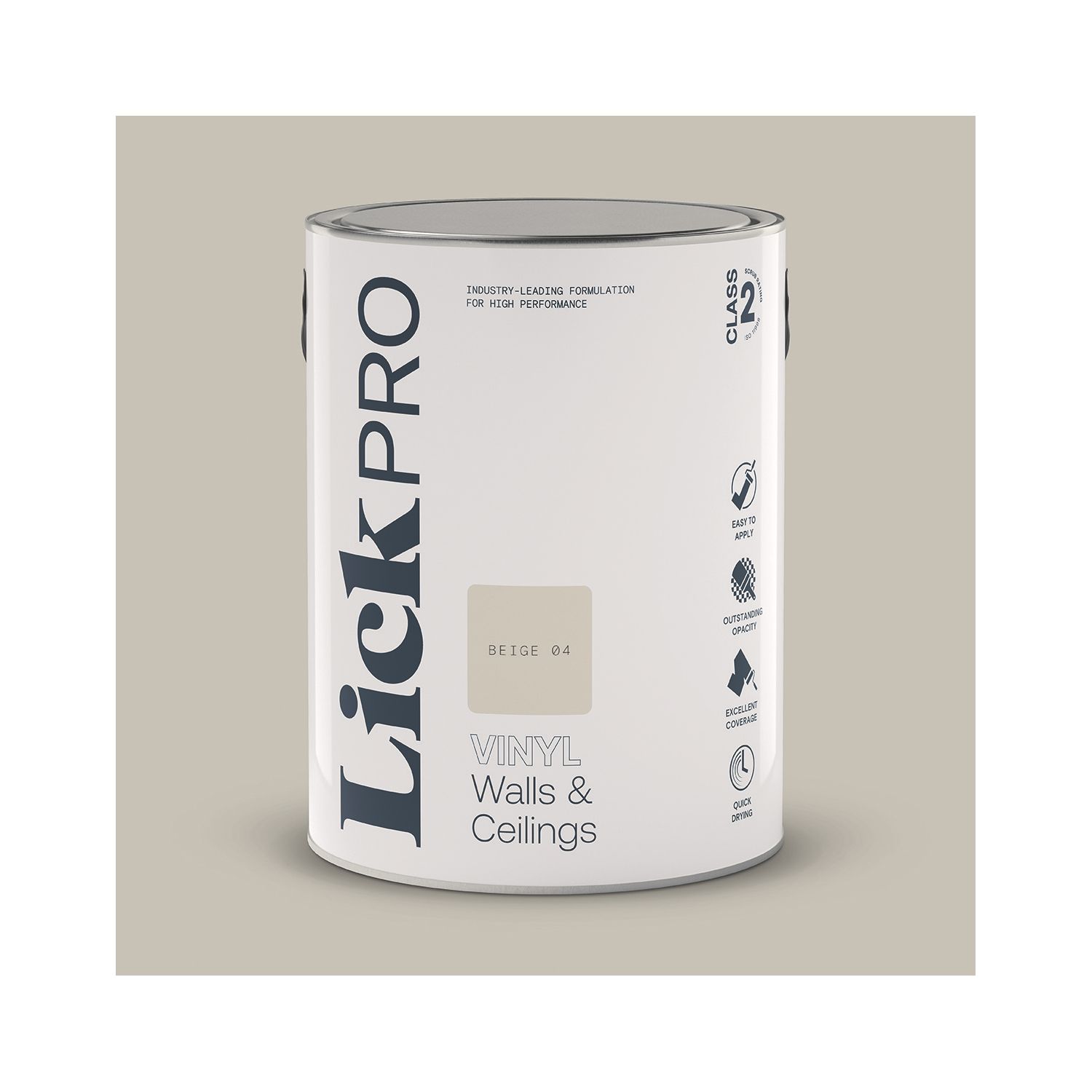 LickPro 5Ltr Beige 04 Vinyl Matt Emulsion Paint (961TM)