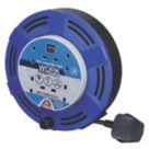Masterplug Work Power 13A 4-Gang 8m  Medium Cassette Cable Reel 240V