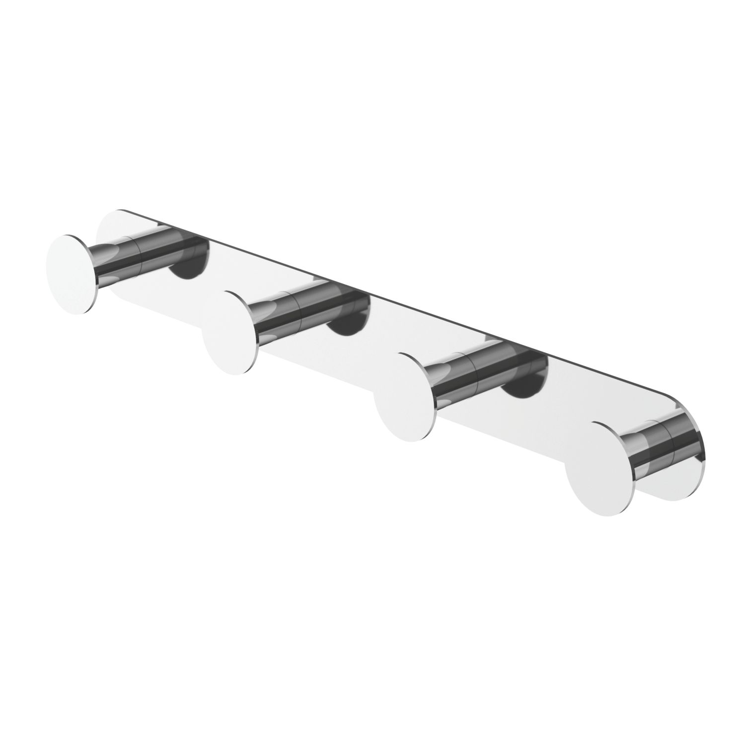 Swirl Caldew Bathroom 4-Hook Rail Chrome (961YT)