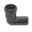 FloPlast Push-Fit 90° Conversion Bend Black 90° 32mm
