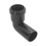 FloPlast Push-Fit 90° Conversion Bend Black 90° 32mm