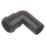 FloPlast Push-Fit 90° Conversion Bend Black 90° 32mm