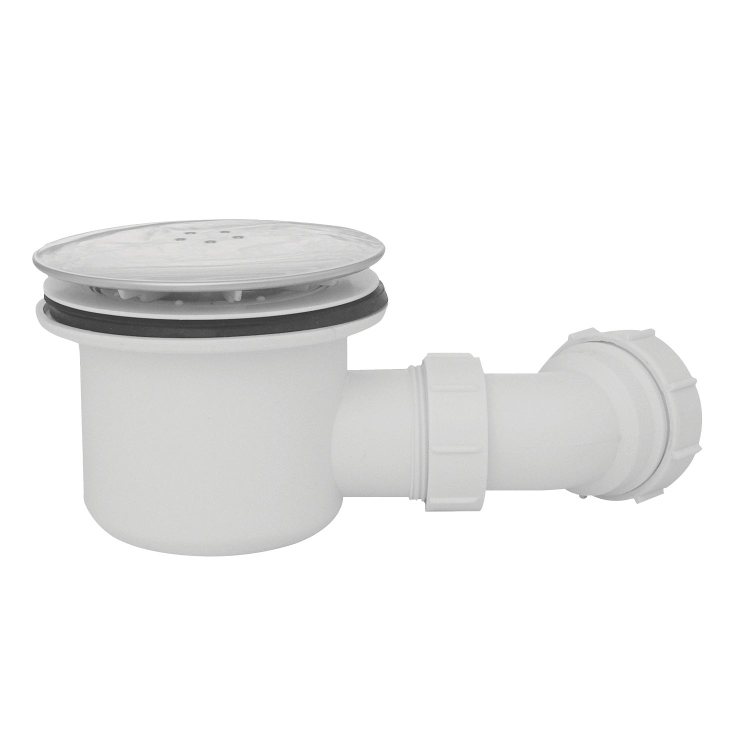 Fluidmaster Shower Waste White / Chrome 90mm (9623J)