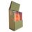 Trimetals Senturion 247 3' 6" x 2' 6" (Nominal) Metal Gas Cylinder Storage with Base Olive/Moorland Green