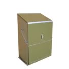 Trimetals Senturion 247 3' 6" x 2' 6" (Nominal) Metal Gas Cylinder Storage with Base Olive/Moorland Green