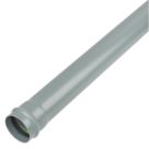 FloPlast  Push-Fit Single Socket Soil Pipe Grey 110mm x 3m