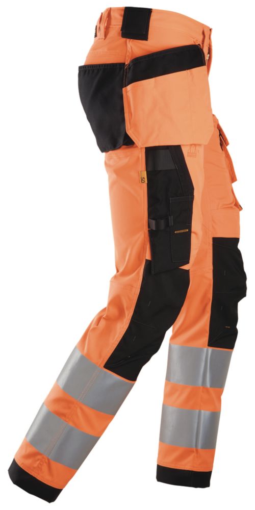 Snickers 6243 Hi-Vis Work Trousers Orange 31