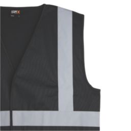 Pro RTX High Visibilty  Waistcoat Black 3X Large 56" Chest