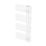 Flomasta Cantilever 800mm x 400mm 1017BTU White Vertical Designer Radiator