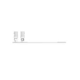 Flomasta Cantilever 800mm x 400mm 1017BTU White Vertical Designer Radiator