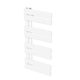 Flomasta Cantilever 800mm x 400mm 1017BTU White Vertical Designer Radiator