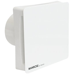 Manrose CSF100T 100mm (4") Axial Bathroom Extractor Fan with Timer White 240V