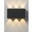 LAP  Outdoor LED Up & Down Tri Light Textured Black 7.5W 550lm