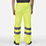 Regatta Pro Hi Vis Packaway Trousers Elasticated Waist Yellow Large 36" W 32" L