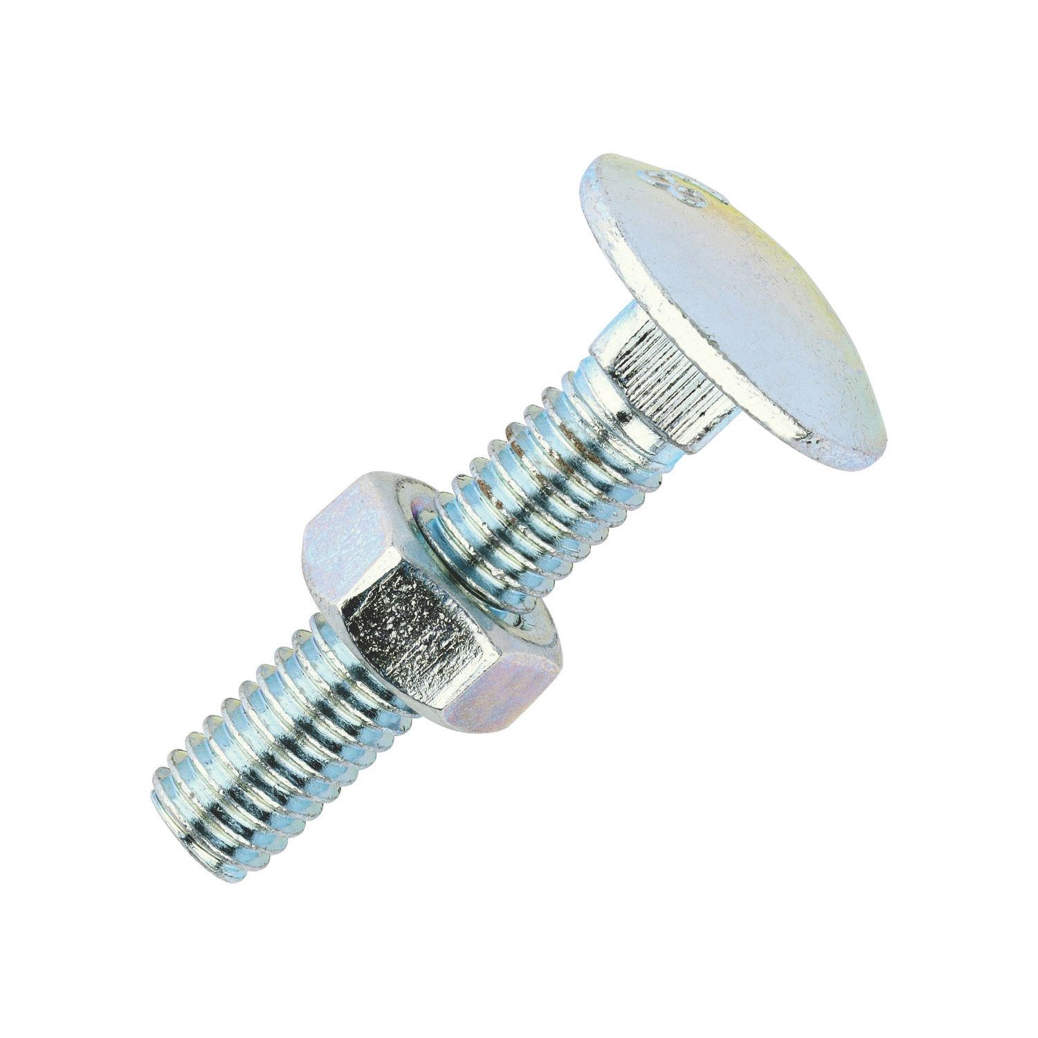 Timco Carriage Bolts Carbon Steel Zinc-Plated M6 x 30mm 200 Pack (962KF)