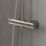 Hansgrohe Waterforms HP Rear-Fed Exposed Chrome Thermostatic Mixer Shower