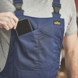 Site Stoian Bib & Brace Navy X Large 36" W 32" L