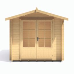 Shire Barnsdale 8' x 8' (Nominal) Apex Timber Log Cabin