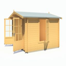 Shire Barnsdale 8' x 8' (Nominal) Apex Timber Log Cabin