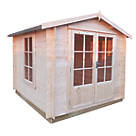 Shire Barnsdale 8' x 8' (Nominal) Apex Timber Log Cabin
