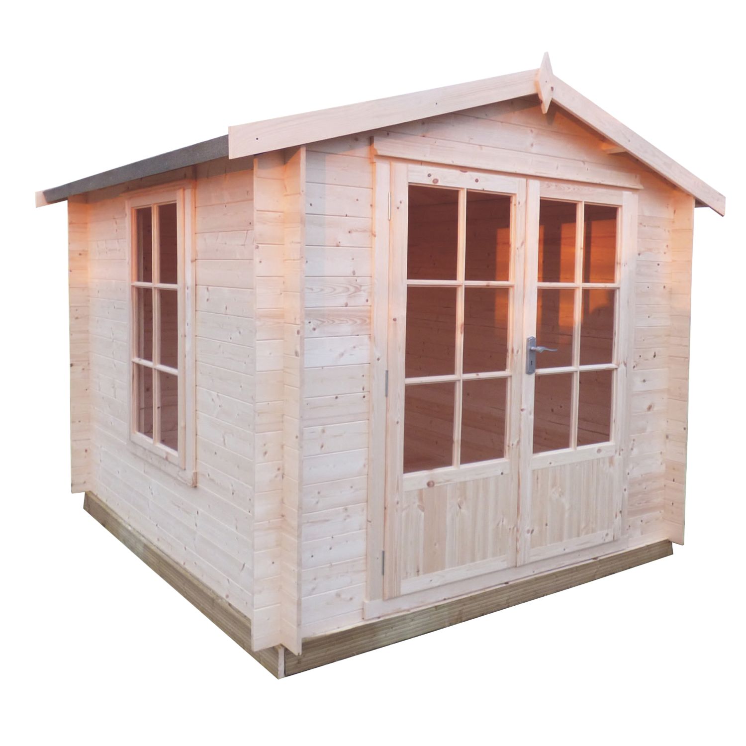 Shire Barnsdale 8' x 8' (Nominal) Apex Timber Log Cabin (9636X)