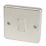 Hager Sollysta WRDP84BSW 20A 1-Gang 2P+E Control Switch Brushed Steel  with White Inserts
