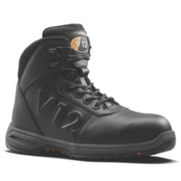 V12 Footwear Hyrax Size 6.5 Womens Black Water-Resistant  Safety Boots