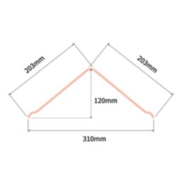 Onduline Green Corrugated Bitumen Edge Piece 1000mm x 410mm