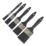 Flat Paint Brush 5 Piece Set
